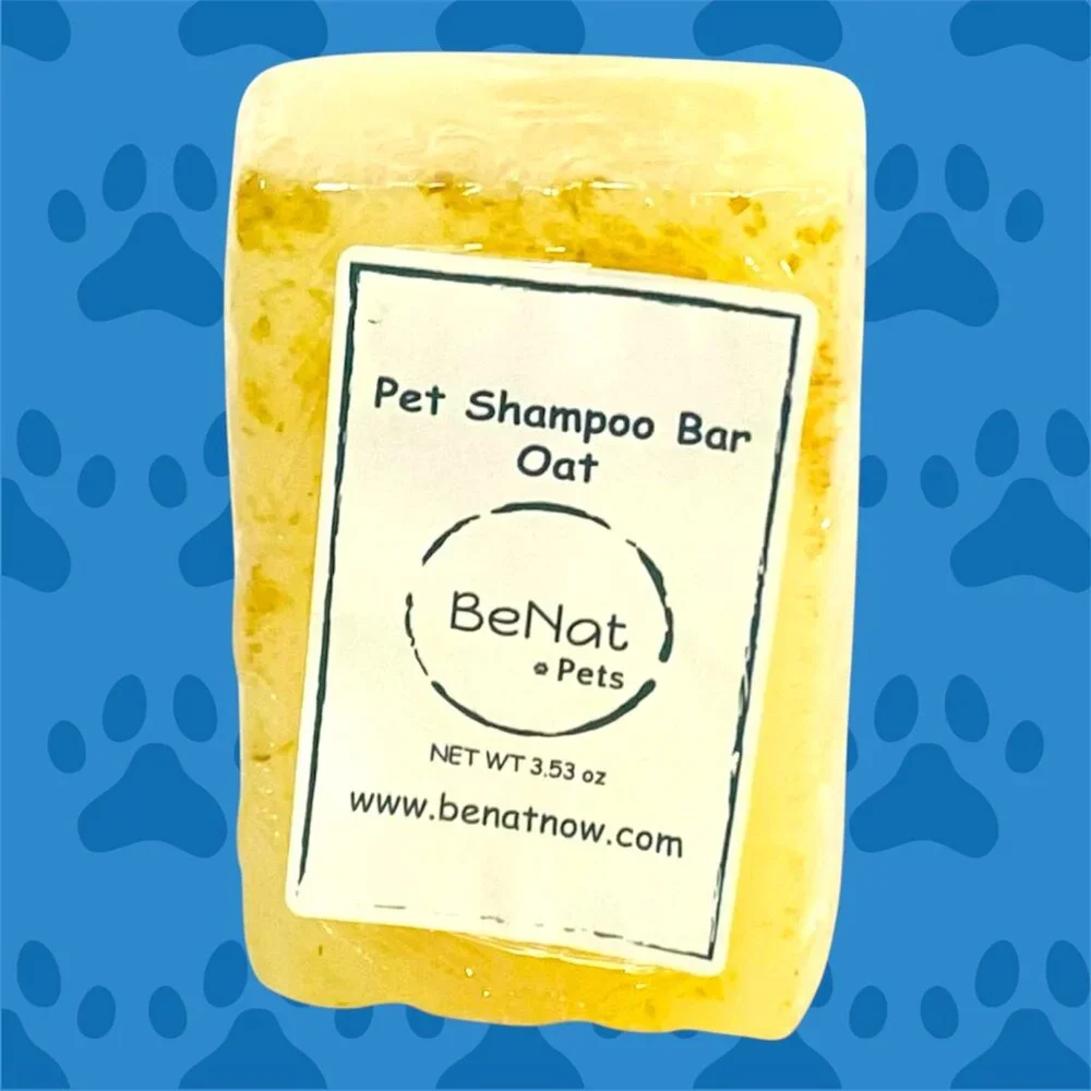 BeNat Pets. All-Natural Pet Shampoo Bar. Oat. 3.5 oz